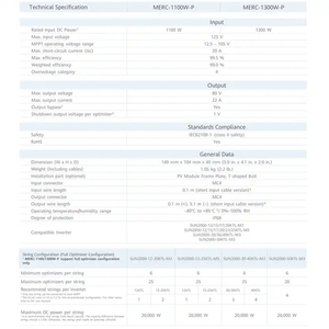 แผงเซลล์แสงอาทิตย์อัจฉริยะ PV MERC-1100W-P อุปกรณ์เสริมพลังงานแสงอาทิตย์ - Product Image 5