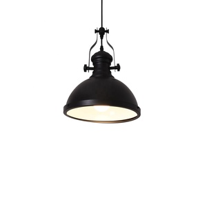 Loft in stile industriale retrò lampadario in ferro ristorante bar caffetteria illuminazione nostalgica a testa singola lampada a coperchio - Product Image 1