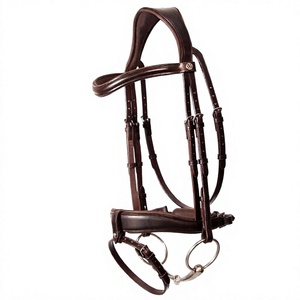 Professional High Quality Durable Full Size Outdoor <b>Equestrian</b> Leather Polo Style Adjustable Horse Bridle Customization Accepted - Product Image 1
