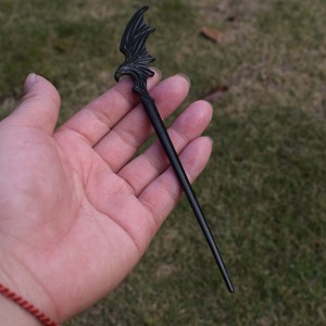 Épingle à <span class=keywords><strong>cheveux</strong></span> Dragon Wing en alliage de zinc plaqué argent antique, style gothique fantastique, <span class=keywords><strong>pour</strong></span> femmes, cosplay, usage quotidien, cadeau - Product Image 4