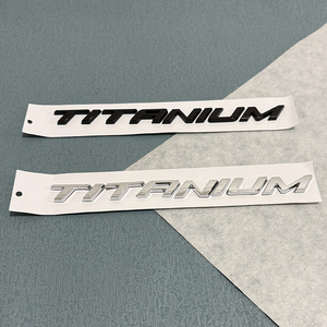 Lettres noires brillantes ABS Logo emblème voiture coffre arrière autocollant Badge 1 an de garantie pour TITANIUM Mondeo Mkv Kuga <span class=keywords><strong>Ecosport</strong></span> <span class=keywords><strong>Focus</strong></span> - Product Image 6