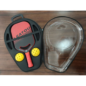 Leatou Pickleball Paddle Carbon Fiber 41,5x18,8 cm Équipement d'entraînement antidérapant avec balles et sac de transport - Product Image 2