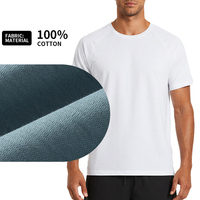 T-shirt de sport pour homme, coupe ample, col rond, respirant, sensation de fraîcheur, haute élasticité, pour la salle de sport et les activités de plein air, personnalisable OEM