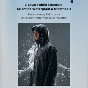 FOOXMET Custom 3-Layer giacca antipioggia traspirante impermeabile pesca giacca a vento cerniera vendita calda tessuto acqua resistente al vento - Product Image 4