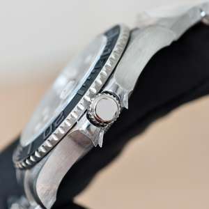 Reloj mecánico de lujo con bisel negro de material de titanio, reloj informal impermeable para hombre, reloj de acero inoxidable de cuerda automática - Product Image 5