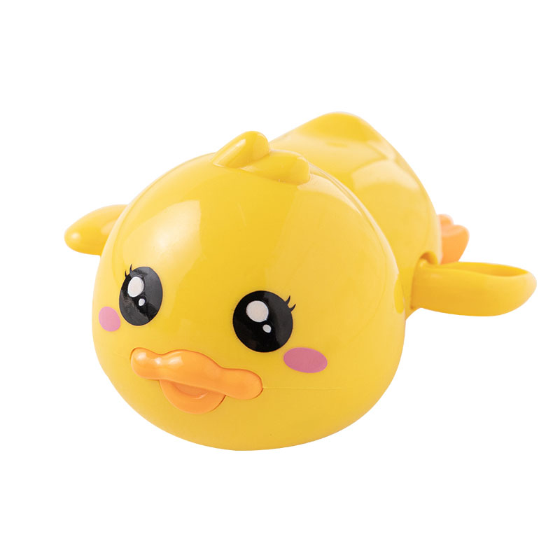 Лидер продаж, мультяшная игрушка для игр в воде, заводная верхняя Резиновая утка, плавающая цепь, игрушка-животное для купания для детей