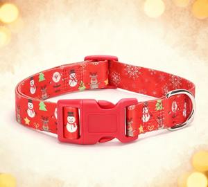 Collar de Cuerda de Remolque para Mascotas, Suministros de Internet para Gato y Perro, Cuerda de Lujo para Perro y Gato con Estampado de Papá Noel - Product Image 4
