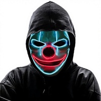 Masques unicolores phosphorescents en PP pour Pâques, Halloween, fêtes de carnaval et spectacles – Fournisseur fabricant
