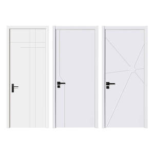 ประตูไม้เนื้อแข็งคุณภาพสูง ดีไซน์เซี่ยงไฮ้รุ่นล่าสุด รุ่น B1015  พร้อมฉนวนกันเสียง สไตล์วิคตอเรียน เหมาะสำหรับห้องนอน ห้องนั่งเล่น และโรงแรม - Product Image 3