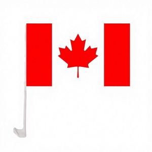 Banderas de Ventana para Auto de Canadá, Personalizadas, 100% Poliéster, Impresión Digital, Ajustables, Venta al Por Mayor, 12''x18'' 30x45cm, Oferta YF - Product Image 1