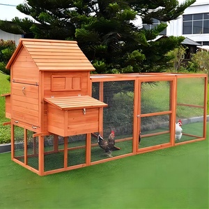 New Arrival Large Run Double Chicken Nesting Box Chicken Coop Wooden Chicken House For Easy Cleaning