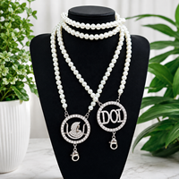 Collier ras du cou personnalisé en gros, fait sur mesure, avec perles, signe maçonnique, pour femmes