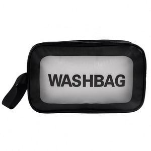 Portable <b>Transparent</b> Frosted PVC <b>Makeup</b> <b>Bag</b> Custom Waterproof Travel Toiletry <b>Bag</b> - Product Image 3
