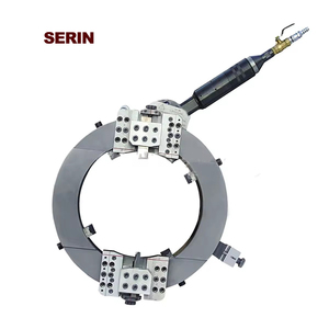 Biselador automático <span class=keywords><strong>de</strong></span> tuberías <span class=keywords><strong>de</strong></span> 22 pulgadas, marco dividido, neumático, accionado por aire, para cortar y biselar, aluminio, <span class=keywords><strong>PVC</strong></span> y plástico, 1 unidad - Product Image 1