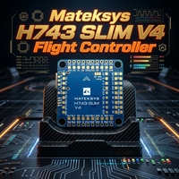 Contrôleur de vol Mateksys H743 SLIM V4 double ICM42688P STM32H743 2-8S LiPo DroneCAN pour système de drone FPV à aile fixe