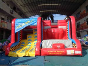 <span class=keywords><strong>Jeux</strong></span> de toboggan d'escalade murale <span class=keywords><strong>Ninja</strong></span> en plein air Sports gonflables Escalade murale Saut gonflable Maison Obstacle Sport <span class=keywords><strong>Jeux</strong></span> gonflables - Product Image 2