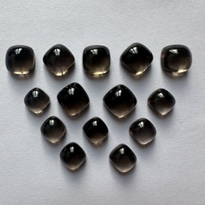 อีเลแกนท์ ทีเอฟเอช สโมคกี้ คูชั่น คาโบชอง 4MM-14MM |   พลอยคุณภาพ AAA ขัดเงาด้วยมือ สำหรับทำเครื่องประดับ - Product Image 1