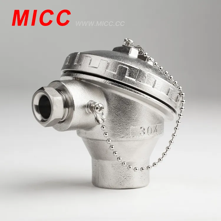 Testina termocoppia MICC KNE con sensore ad alta temperatura con blocco connettore in ceramica