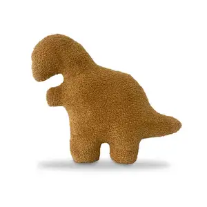 Özel Kawaii yumuşak doldurulmuş hayvan bebek Plushie Dinosaur che dinozor atmak yastık Dino tavuk Nugget kızlar çocuklar için peluş oyuncak