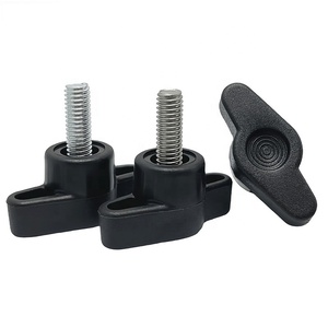 Furniture T bentuk segitiga ABS plastik penjepit 2 lengan Bakelite tangan tombol m6 batang berulir 5/16 3/8 1/2 - Product Image 3