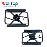 WELLTOP Factory - Quincaillerie de meubles à bas prix - Glissières 360° °   Mécanisme de table à manger rotative et extensible avec base pivotante relevable