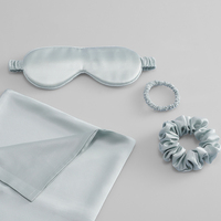 Chouchous en soie, bandeau, ensemble de masques pour les yeux fabriqué par 100% soie de mûrier