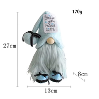 Meilleures ventes : Poupée sans visage en tricot doux pour enfant, Gnome créatif debout pour décoration de bureau, Gnome du Festival de l'Océan