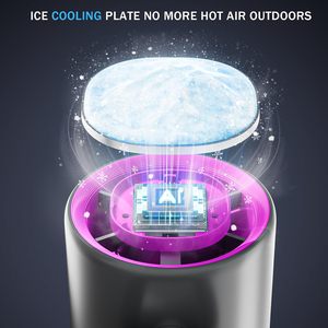 Ventilador de Mano Plegable Portátil de Metal con Refrigeración por Aire, Recargable por USB, 4000 mAh, con Cordón - Product Image 3