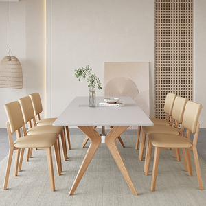 Ý Tối Giản Tái Chế Thông Bàn Ăn Hiện Đại Rắn Tro Gỗ Phòng Ăn Đồ Nội Thất Hình Bầu Dục Hội Đồng Quản Trị Bảng Hàng Đầu Bảng - Product Image 2