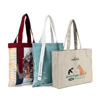Sac fourre-tout en toile imprimé sur mesure avec motif anime, grande capacité, multifonctionnel, promotionnel, réutilisable et écologique