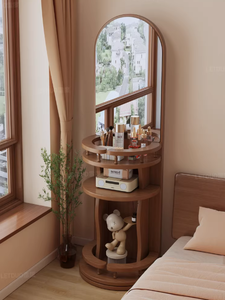 Miroir pleine longueur intégré pour coiffeuse domestique, miroir de maquillage rotatif haute définition pour chambre à coucher - Product Image 2