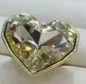 Cincin Hati Bertabur Rhinestone Chunky Estetika Y2K Cincin Statement Zirkon Warna-warni Ukuran Besar untuk Wanita Perhiasan Fashion Indie