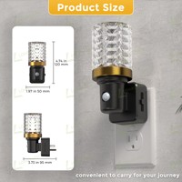 Lumière à détecteur de mouvement LOHAS 180 °   Veilleuse murale rotative avec détecteur de mouvement pour salle de bain et chambre à coucher