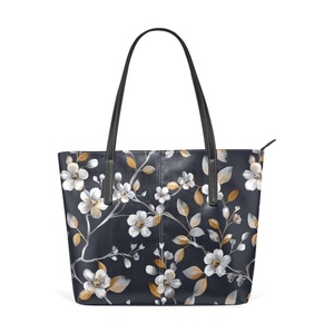Cherry Blossom Flower <b>Women</b> <b>Bag</b> Luxury PU Leather Shoulder <b>Bags</b> for Lady Shopping Casual <b>Beach</b> 2024 - Product Image 1