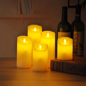 Candele a Led senza fiamma in plastica elettriche a batteria tremolanti di cera di natale religiose personalizzate all'ingrosso a basso prezzo - Product Image 4