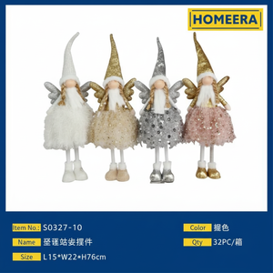30 pezzi scatola di bambole di Natale in poliestere PP cotone filo di plastica giallo L15xW22xH78cm 30 pz scatola - Product Image 1