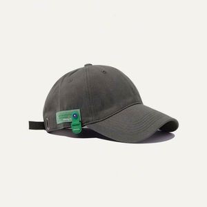 Gorras de Béisbol Personalizadas al por Mayor de Alta Calidad con Parche de Goma y Logotipo Personalizado, 100% Algodón, Sin Estructura, Color Verde, Estilo Dad Hat - Product Image 3
