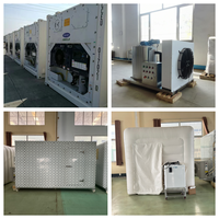Appareil de stockage frigorifique mobile de petite taille pour les petites entreprises saisonnières avec unité de réfrigération pour chambre froide