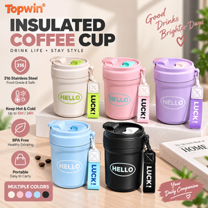 แก้วกาแฟสแตนเลส 316 เก็บความร้อน ความเย็น ป้องกันการรั่วซึม ขนาด 500 มล. พกพาสะดวก สำหรับเดินทาง ออฟฟิศ และบ้าน - Product Image 1