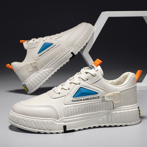 Custom Trendy Fashion <strong>White</strong> <strong>Sneakers</strong> for Men Casual Shoes Men Flat - Product Image 4