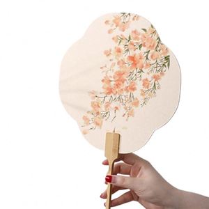 Custom Paper Handheld Fan Printed Logo Promotion Portable Hand Fans for Business - Product Image 3