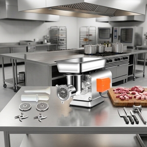 Couteau électrique professionnel pour kebab, coupe-viande commercial pour shawarma et gyro, trancheuse en acier inoxydable - Product Image 1