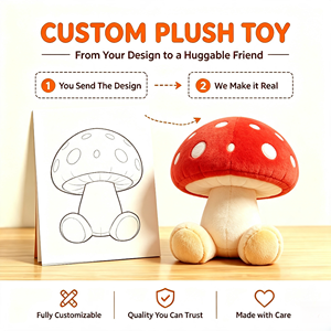 Peluche a Forma di Piccolo Fungo Personalizzabile, Decorazione per Divano, Articoli Carini, OEM, Nessun Ordine Minimo - Product Image 1