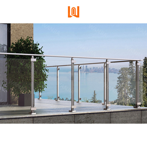 <span class=keywords><strong>Garde</strong></span>-<span class=keywords><strong>corps</strong></span> en verre trempé extérieur de villa <span class=keywords><strong>moderne</strong></span> personnalisé avec cadre en acier inoxydable aluminium sans cadre, clôture de sécurité durable - Product Image 3