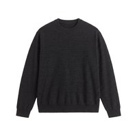Herren Langarm-Rundhalspullover Strickpullover Einfach Lässig Übergrößen Plus Size Oversized Relaxed Fit 6XL 7XL