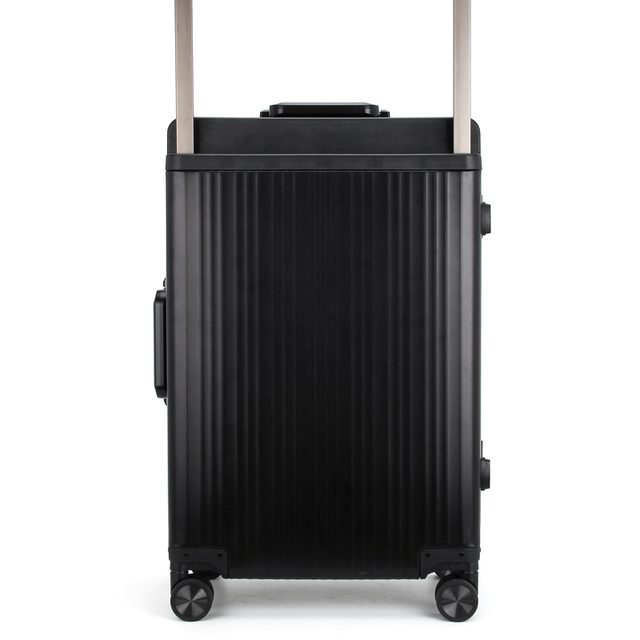 Luxury Travel Aluminum Trolley Business Luggage with Universal Wheels TSA Locks Carry on Smart Suitcase Factory