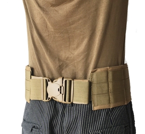 Ceintures tactiques de combat Molle pour sports de plein air, respirantes, rembourrées en mousse EVA, en polyester 600D, vert kaki noir, DFWB02 - Product Image 2