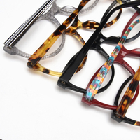 Lunettes en acétate de couleur unisexe, monture en verre de haute qualité, montures optiques en acétate, lunettes personnalisées