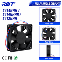 Original 3414NHH DC Axialer Kompaktlüfter 24V 3,2W 3250U/min 92x92x25mm Kugellager Industrieller Schrankkühlungs-Ersatzlüfter