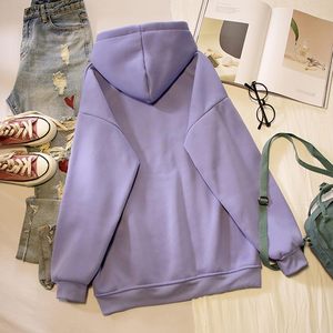 เสื้อฮู้ดดี้โอเวอร์ไซส์สำหรับผู้หญิง FOXA ลายกบสุดน่ารัก พิมพ์ลายสเก็ตบอร์ด เสื้อแขนยาวเนื้อนุ่ม สไตล์คาวาอี้ - Product Image 4